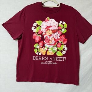 Hybrid Apparel™ Strawberry Shortcake “Berry Sweet” Graphic Tee L Women’s